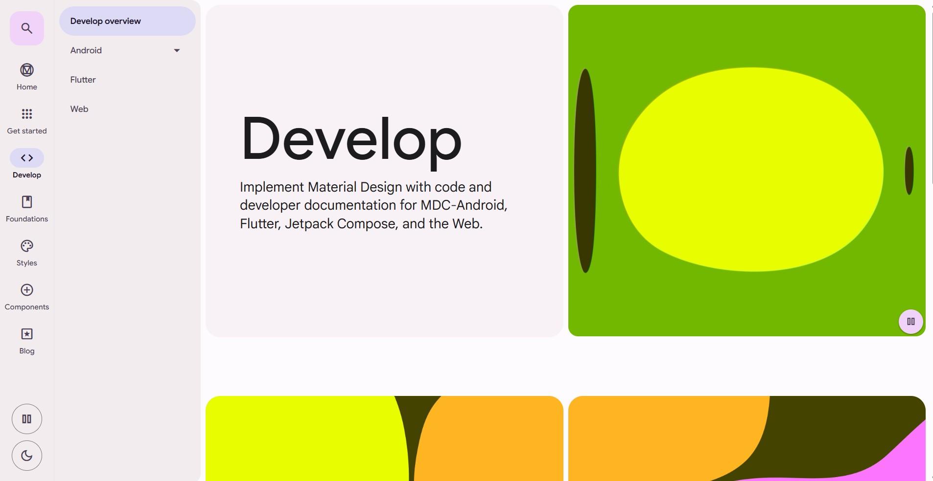 В разделе Develop — масса полезной информации по работе с системой
