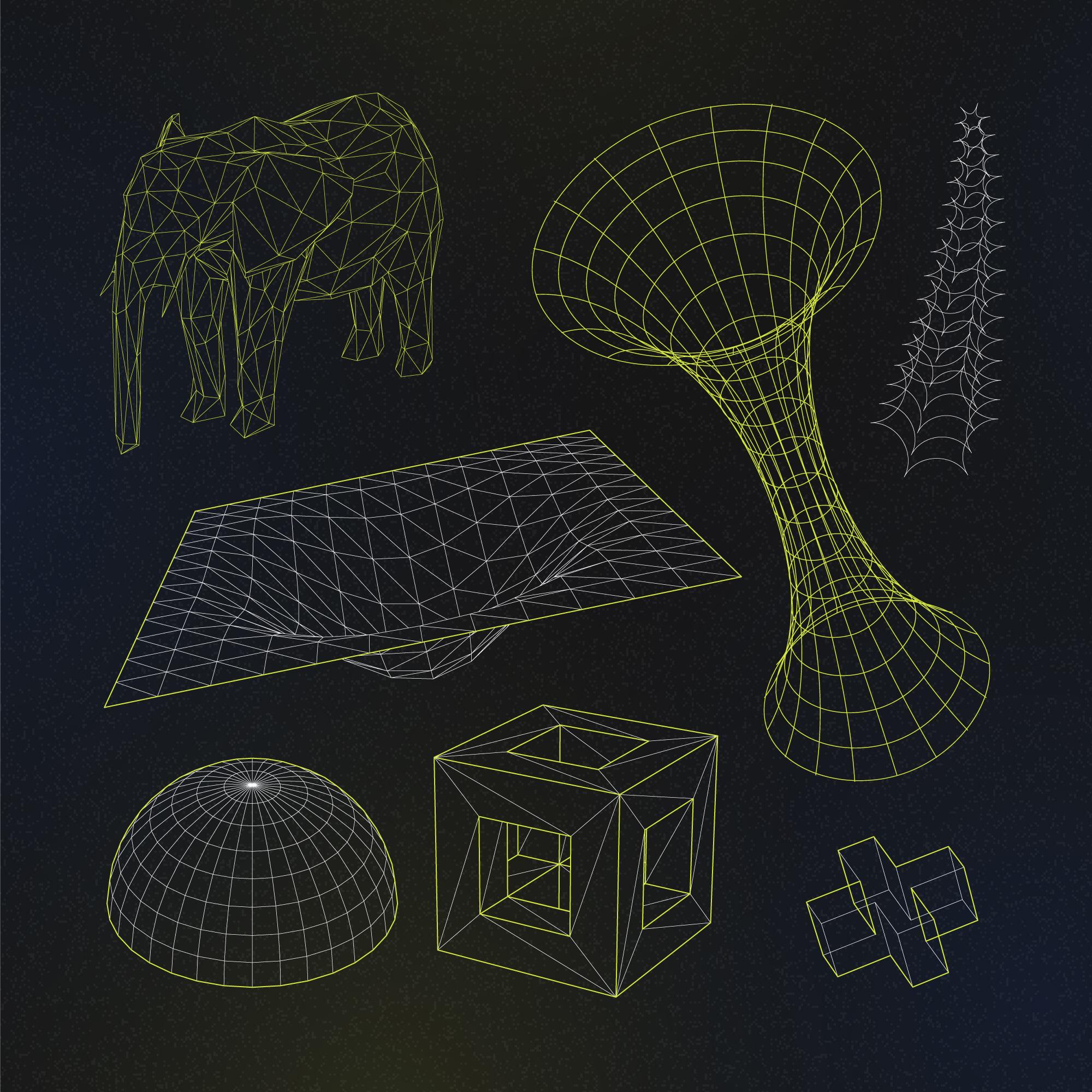 Топология в 3D, квады