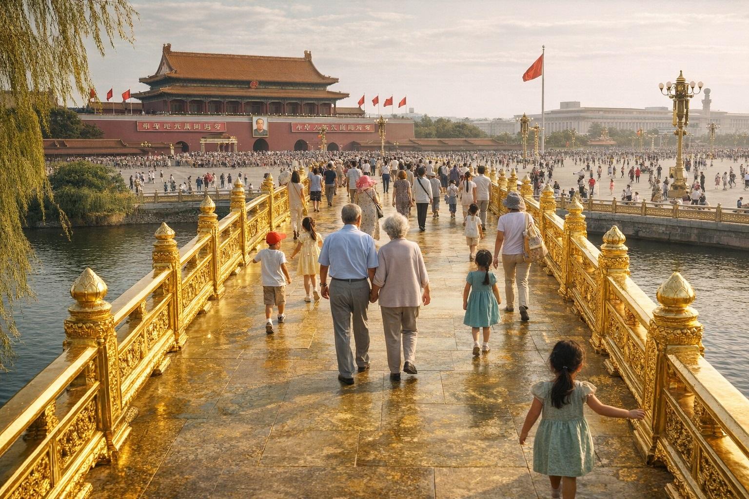  Золотой мост на Тяньаньмэнь

