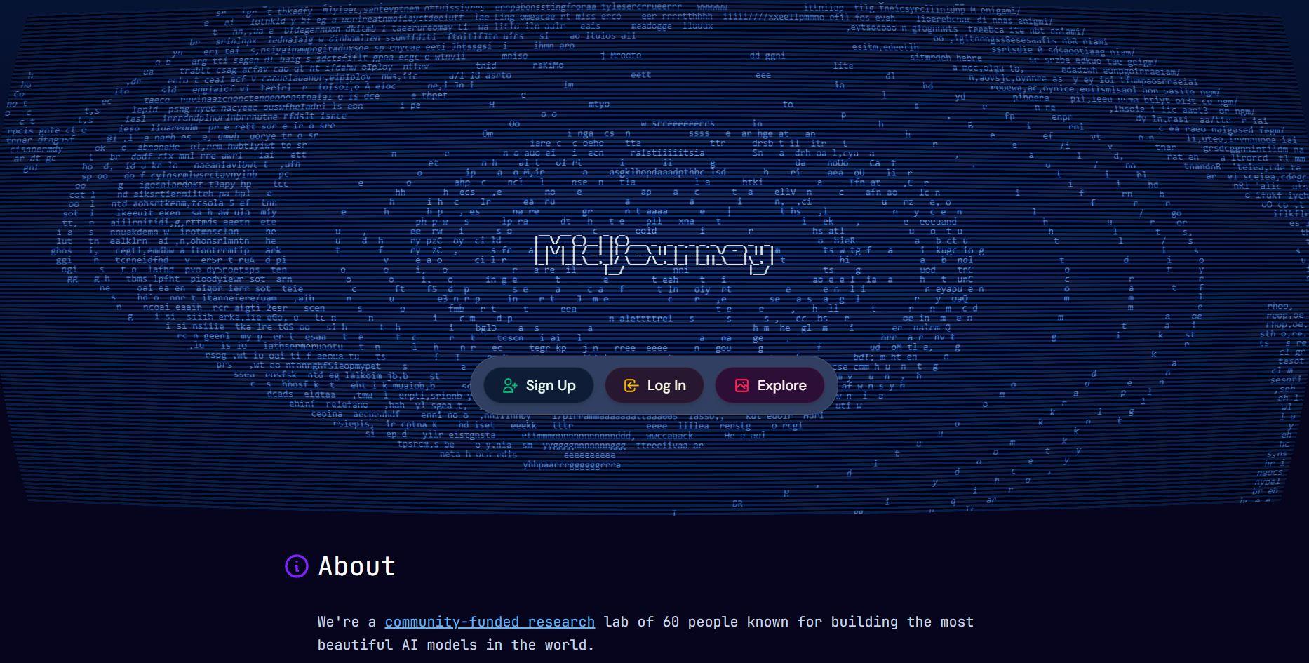 Стартовая страница сервиса Midjourney (источник midjourney.com)