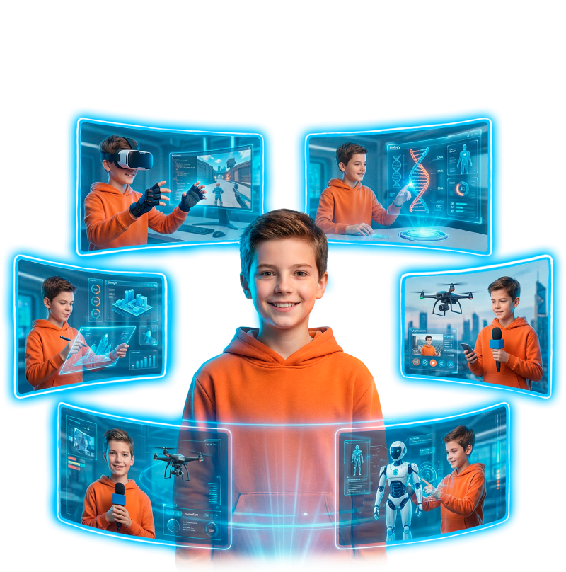 В летнем лагере Академии ТОП ребята познакомятся с самыми известными профессиями и поймут, как специалисты из разных областей используют в своей работе ИИ и ИТ-технологии