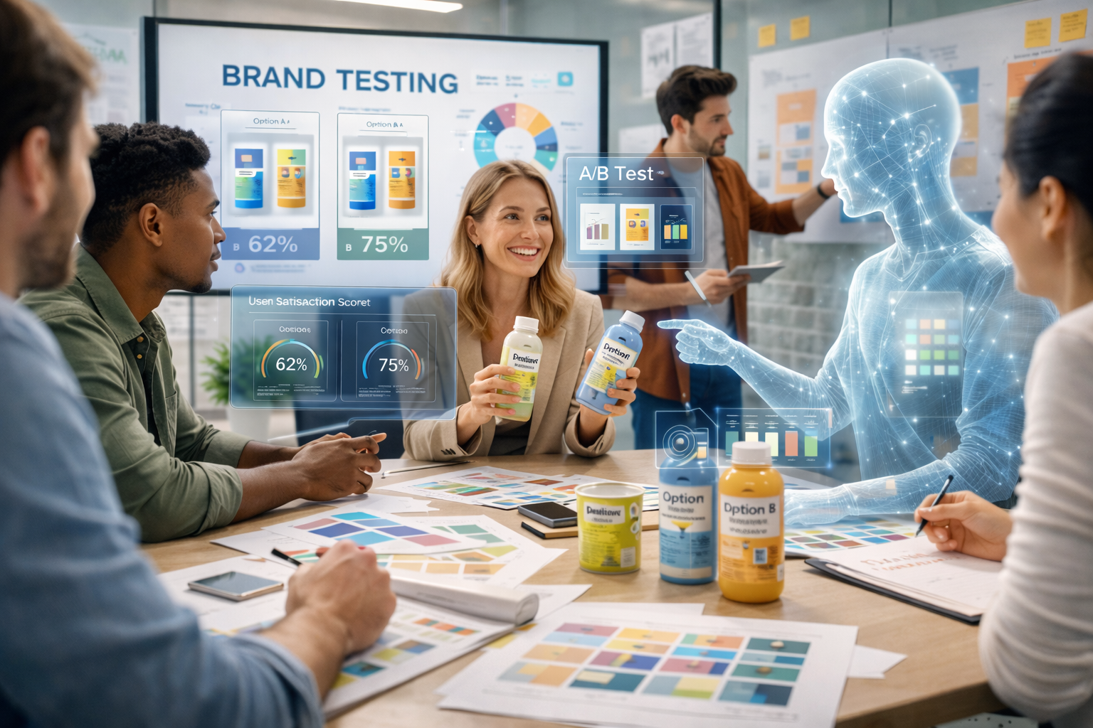 Тестирование брендинговых гипотез и макетов с участием искусственного интеллекта
