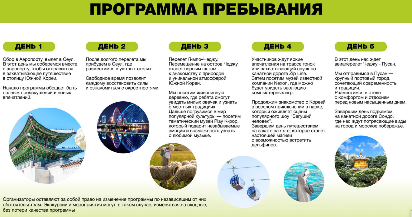 Часть программы каникул