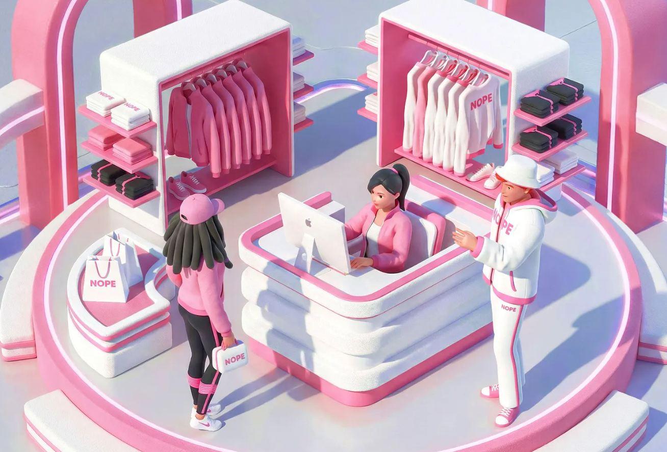 3-D иллюстрация (источник dribbble.com)