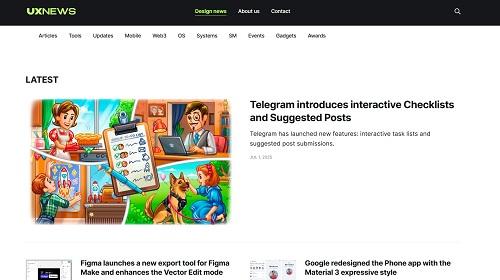 Стартовая страница ux-news.com